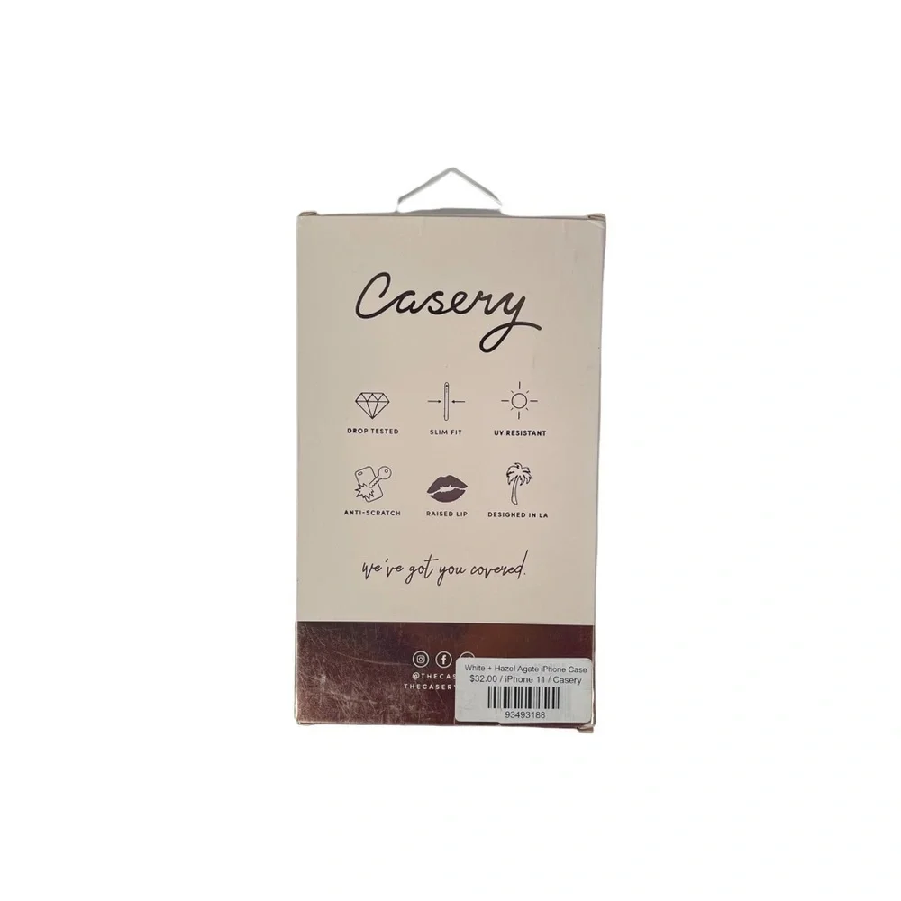 CASERY White &‎ Hazel Agate iPhone 11 Case